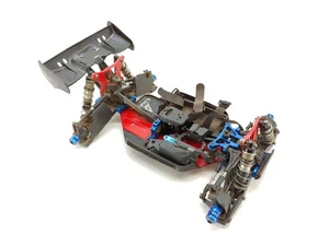 Team Associated RC8.2E 1/8 4x4 Buggy Racing Roller Slider Chassis Used - Picture 1 of 9