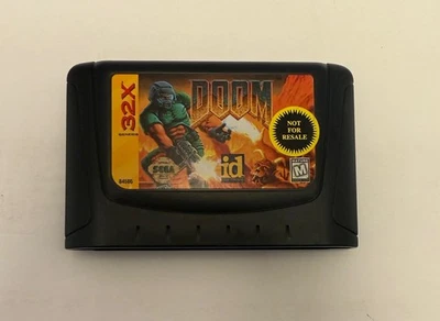 DOOM Sega Genesis 32X Video Game Cartridge Only ID Software - Image 1 of 4