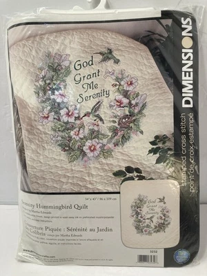 dimensions serenity hummingbird quilt #3232 new/sealed - Image 1 of 4