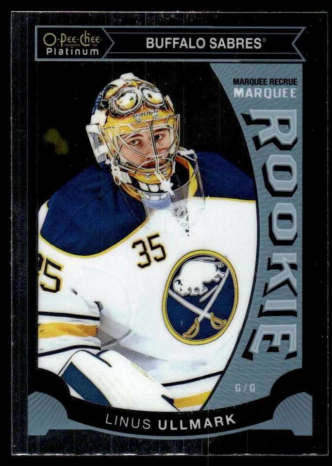2015-16 O-Pee-Chee Platinum Marquee Rookies Linus Ullmark Buffalo Sabres #M13 - Image 1 of 2