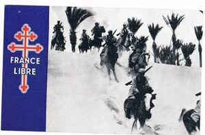 Original Postcard 1943 WW2 Free French Forces (502261) - Bild 1 von 1