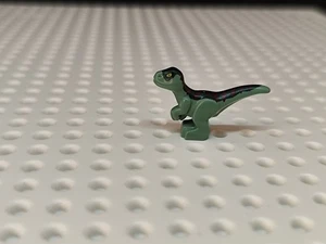 Lego Jurassic world Baby Dinosaurier Sandgrün rot grüne Streifen 37829pb09 - Bild 1 von 3