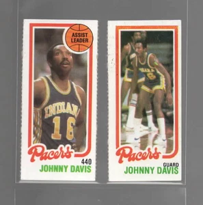 1980-81 Topps #s 114 y 117 - Johnny Davis - Indiana Pacers - Separado - Imagen 1 de 2