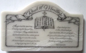Plaque de bureau Road of Ministry 6" écrite par Patricia Kuerbitz 1994 résine Dicksons - Photo 1/4