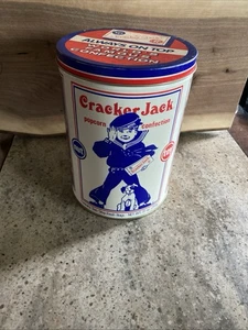 Vintage Cracker Jack 1990 Dose mit Deckel Limited Edition - Made in USA - 8 x 6 Zoll - Bild 1 von 11