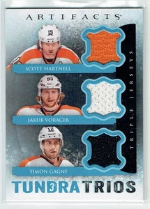 13-14 UD Artifacts Tundra Trios  Scott Hartnell--Jakub Voracek--Simon Gagne - Picture 1 of 1