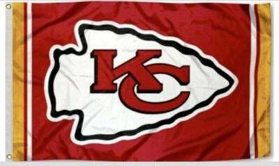 Chiefs Fan FLAG 3X5 Kansas City Banner USA Patrick Mahomes - Image 1 of 4