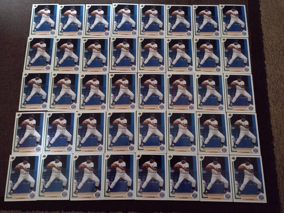 Lou Whitaker- 40 1991 Upper Deck cards #367 Detroit Tigers - Image 1 of 2