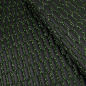Car Seat Lambo Design Upholstery Material Quilted Leatherette Foam 140CM WIDE! - Picture 1 of 5