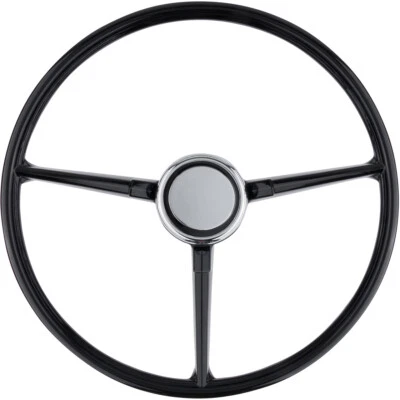 Volante retrô americano 15" com botão de buzina para caminhão Chevy e GMC de 1967-1968 - Imagem 1 de 4