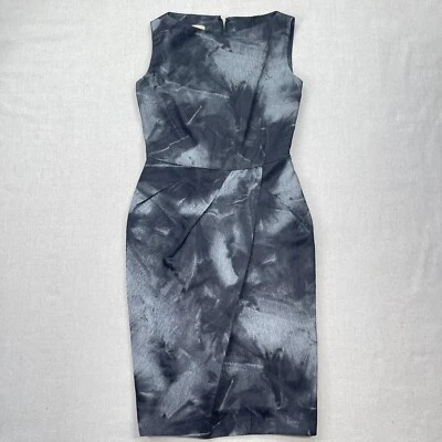 Vestido Michael Kors Mujer 2 Negro Seda Sin Mangas Lápiz Cóctel Hecho en Italia Foto 1 de 4