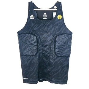 Herren Adidas Stretch Techfit Padded Tank Schwarz ClimaCool Kompression 2XL  - Bild 1 von 3