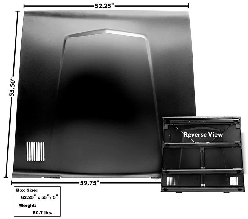 Ford Bronco 1966-77 capó sin orificio de gancho parabrisas nuevo Foto 1 de 1