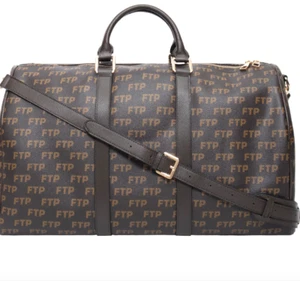 FTP Logo Repete Duffle Bag Repeat Brown Logo FuckThePopulation In Hand - Picture 1 of 5