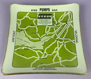 Cenicero de vidrio vintage Henry Sykes Pumps Severn Depot Coleford Gloucestershire - Imagen 1 de 10
