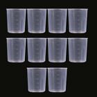 10 Transparent Measuring Cups - Multi-purpose for Kitchen and Laboratory Use