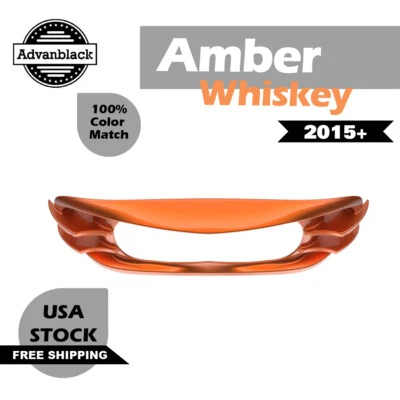 Bisel de faros de whisky ámbar para Harley Davidson Road Glide FLTRX 15+ Foto 1 de 4