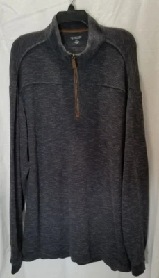 ROUNDTREE & YORKE MOCK NECK QUARTER ZIP MEN'S PULLOVER SWEATER SIZE XLT #3627 - Image 1 of 4