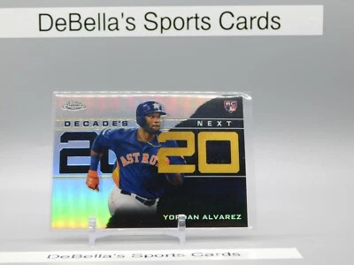 2020 Topps Chrome Update Yordan Alvarez Decade's Next Rookie Astros RC #DNC-4  - Image 1 of 2