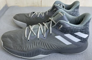 Adidas Mens Mad Bounce DA9781 Gray Basketball Shoes Sneakers Size 12 - Picture 1 of 7