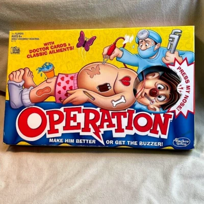 2015 Operation Board Game Hasbro Games, Works. Complete, Family Game Night - Image 1 of 4