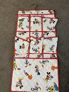 VTG Walt Disney Com Characters Hanger Organizer Nursery Baby Kids Pouch - Picture 1 of 7
