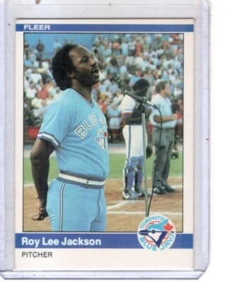 1984 Fleer - #158 Roy Lee Jackson Toronto Blue Jays baseball card - Image 1 of 2