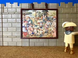 TAPIZ CUSTOM DIORAMA CASTILLO STECK MEDIEVAL BELÉN PLAYMOBIL FIGURA NO INCLUIDA - Picture 1 of 4
