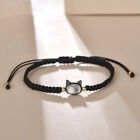 Black Braided Rope Cute Cat Charm Bracelet For Couple Lovers Wrist Chain Gi YIUK