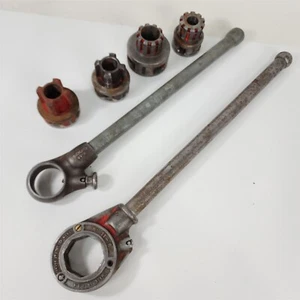 Ridgid Ratchet Die Set 11-R 21" long & 00-R 23" long - 4 Dies Tool - Picture 1 of 9