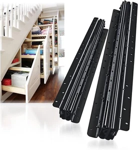 ENUO Undermount Cajón Resistente Correderas Riel Inferior 24 Pulgadas 260 Lb 1 Par - Imagen 1 de 7
