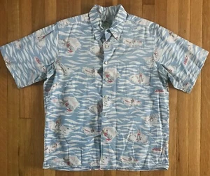 CAMISA ALOHA HAWAIANA REYN SPOONER S/S - ESQUÍ ACUÁTICO - GRANDE HOMBRE - Imagen 1 de 6