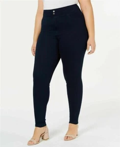 HUE Women's Original Smoothing Denim Leggings, BLACKDIGO, XXL - Picture 1 of 3