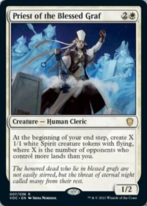 PRIESTER DES SELIGEN GRAF mtg NM-M Commander Crimson Vow Rare 1 Karte - Bild 1 von 1