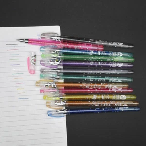 12 colors Gel Pen Glitter Pens Asst Blinking Markers Pen Holiday Gift for Kids - Picture 1 of 7