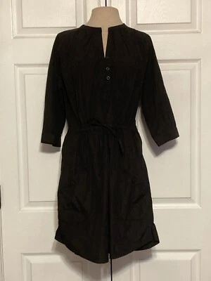Patagonia Dress Womens 6 Black Sun Shelter Tunic 40 UPF Lightweight Drawstring - Image 1 of 4
