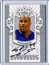 2013 SportKings Series F Autograph Silver SHAQUILLE O'NEAL Auto Print of 20 SP