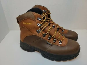 Carhartt Steel Toe Leather 6 in. Boots, Waterproof, Brown, 3904, NIB - Picture 1 of 7
