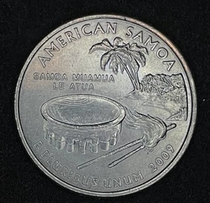 2009 D American Samoa Territorial Quarter - Picture 1 of 2