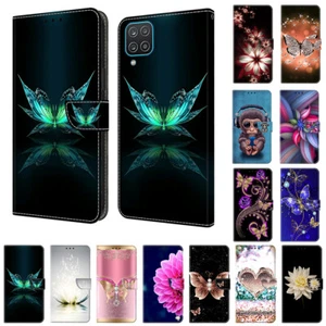 Case For Huawei Y5 Y6 Y7 Prime 2019 2018 Patterned Flip Wallet Stand Phone Cover - Picture 1 of 32