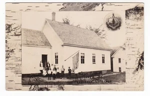 c1940 RPPC PLYMOUTH VERMONT PRESIDENT COOLIDGE BOYHOOD SCHOOL POSTCARD VT OLD ! - Picture 1 of 2