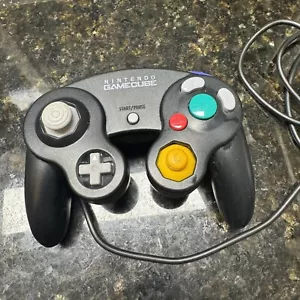 Nintendo Gamecube Controller kabelgebunden schwarz DOL-003 Reparaturteile nur ungetestet - Bild 1 von 8