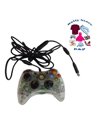Controlador transparente con cable AfterGlow Microsoft Xbox 360 leer descripción del estado Foto 1 de 4