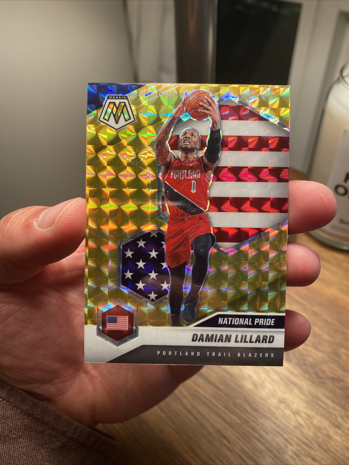 2020-21 Panini Mosaic Damian Lillard National Pride GOLD #’d /10 RARE DAME TIME