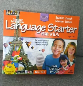 Instant Immersion Language Starter For Kids Foreign Language 4 Cd Set Brand New - Picture 1 of 8