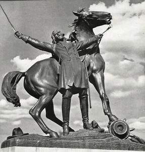 1936 WALKER EVANS Horse General Civil War Statue Vicksburg PA Photo Art 11x14 - Picture 1 of 1