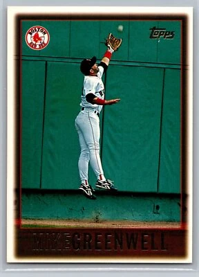 1997 Topps  Baseball #123 Mike Greenwell  Boston Red Sox - Image 1 of 2