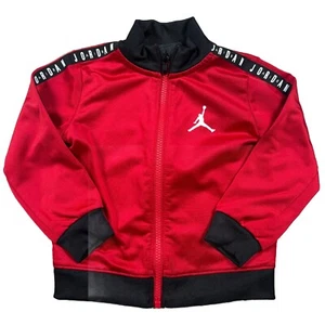 Vintage Jordan Jacket Boys Toddlers Size 24M Month Red Full Zip Baby VTG - Picture 1 of 5
