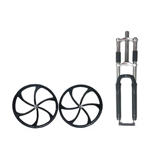 CDH 26" Suspensión Horquilla Bicicleta Negra, 26" Llanta Bicicleta Magnesio 120mm Ancho - Imagen 1 de 12