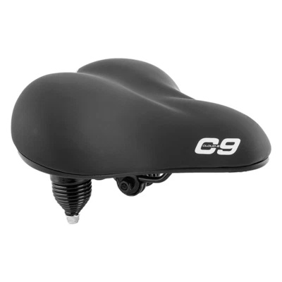 Could-9 Bicycle Cruiser Anatomic HD Coil Spring Suspension Saddle Black Unisex - Image 1 of 2